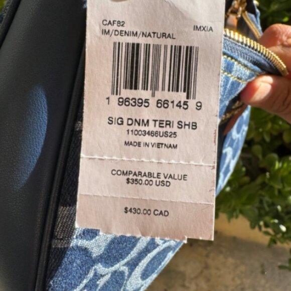 Coach Cherry Denim CAF82 Shoulder Bag - Picture 7 of 7